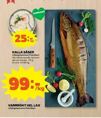 Varmrökt hel lax