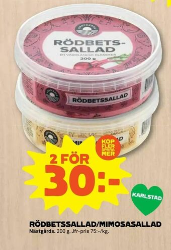 Coop Extra Rödbetssallad/mimosasallad erbjuda