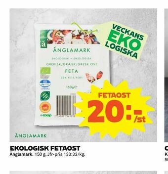 Coop Extra Ekologisk fetaost erbjuda