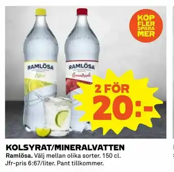 Kolsyrat/mineralvatten