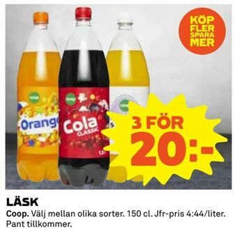 Coop Daglivs Läsk erbjuda