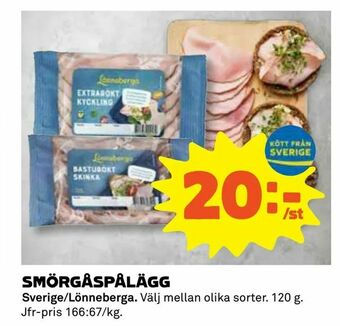 Coop Daglivs Smörgåspålägg erbjuda
