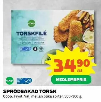Sprödbakad torsk