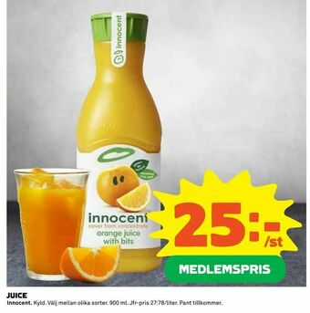 Coop Daglivs Juice erbjuda