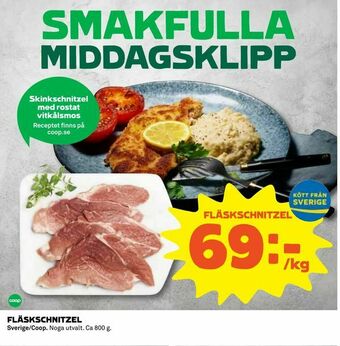 Coop Daglivs Fläskschnitzel erbjuda