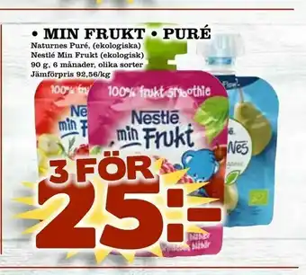 Din Mat min frukt • puré erbjuda