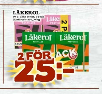 Din Mat Läkerol erbjuda