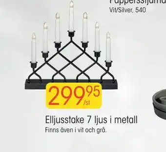 EKO Elljusstake 7 ljus i metall erbjuda