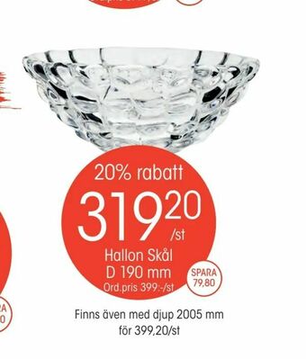 EKO Hallon Skål D 190 mm erbjuda