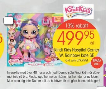 EKO Kindi Kids Hospital Corner W. Rainbow Kate SE erbjuda