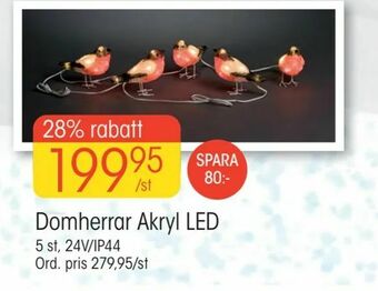 EKO Domherrar Akryl LED erbjuda
