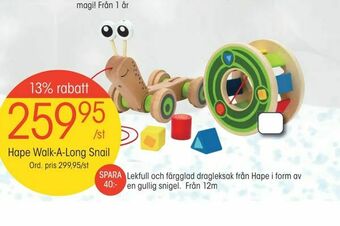 Hape Walk-A-Long Snail