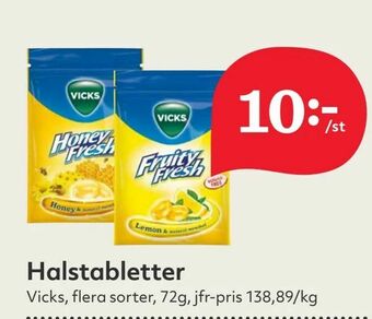 Hemköp Halstabletter erbjuda