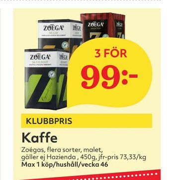 Hemköp Kaffe erbjuda