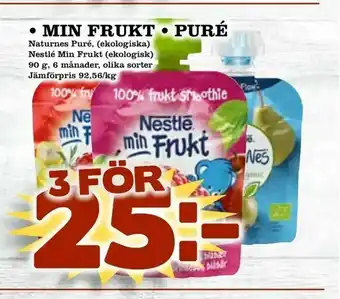 Matboden Ektorp Min frukt • puré erbjuda