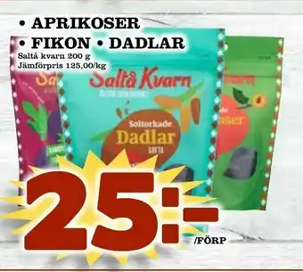 Matboden Ektorp Aprikoser • fikon • dadlar erbjuda
