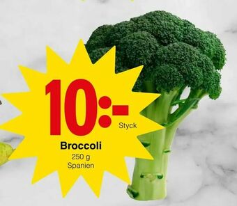 Matöppet Broccoli erbjuda