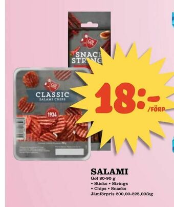 Nelins Salami erbjuda