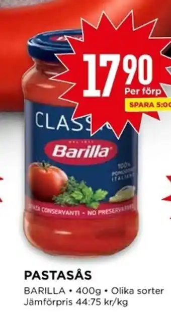 Willys BARILLA Pastasås erbjuda