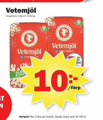 Pekås Vetemjöl erbjuda
