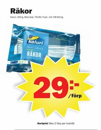 Pekås Räkor erbjuda