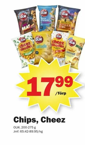 Pekås Chips, Cheez erbjuda