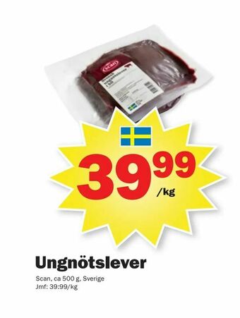 Pekås Ungnötslever erbjuda
