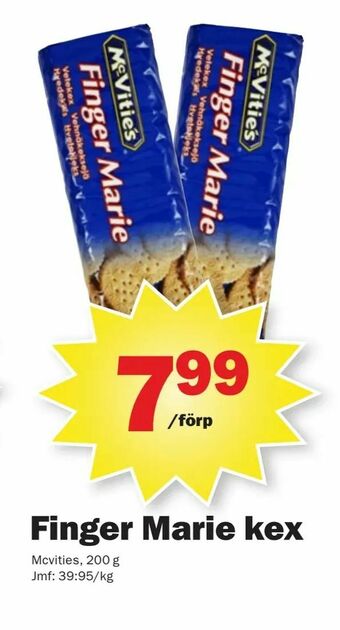 Pekås Finger Marie kex erbjuda