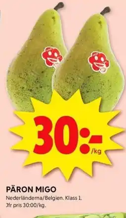 ICA Kvantum Päron migo erbjuda