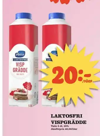 Laktosfri vispgrädde