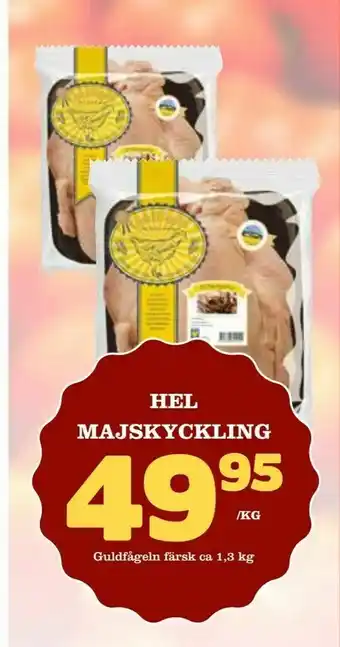 Hel majskyckling