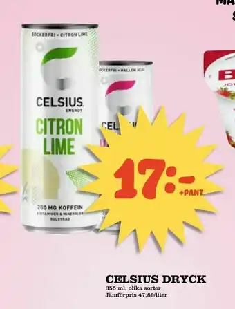 Prisma Mat Celsius dryck erbjuda
