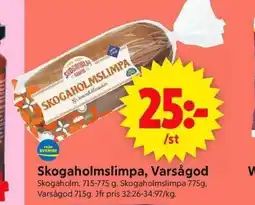 ICA Supermarket SKOGAHOLM Skogaholmslimpa, Varsågod erbjuda