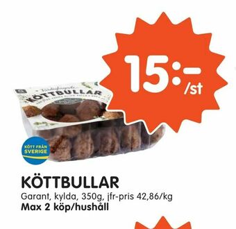 Tempo Köttbullar erbjuda