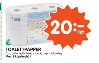 Tempo Toalettpapper erbjuda