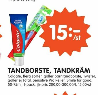 Tempo Tandborste, tandkräm erbjuda