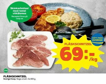 Coop Fläskschnitzel erbjuda