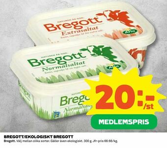 Coop Bregott/ekologiskt bregott erbjuda