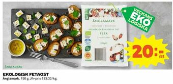 Coop Ekologisk fetaost erbjuda