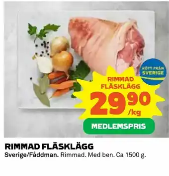 Coop Rimmad fläsklägg erbjuda