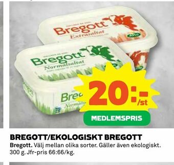 Coop Bregott/ekologiskt bregott erbjuda