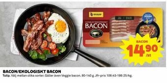 Coop Bacon/ekologiskt bacon erbjuda