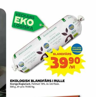 Coop Forum Ekologisk blandfärs i rulle erbjuda