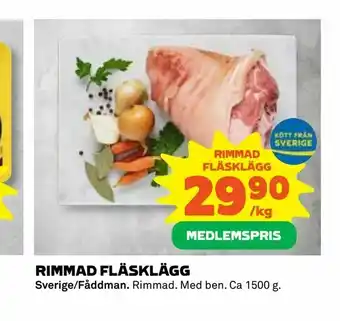 Rimmad fläsklägg