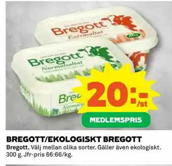 Coop Konsum Bregott/ekologiskt bregott erbjuda