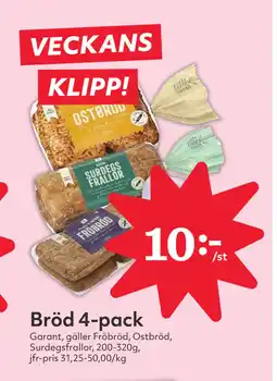 Hemköp Bröd 4-pack erbjuda