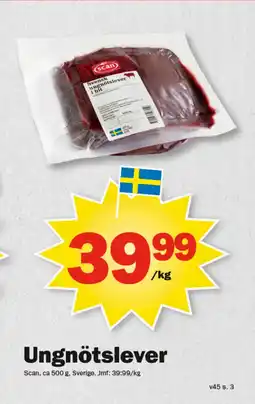 Pekås Ungnötslever erbjuda