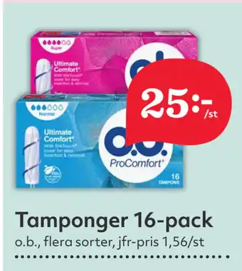 Hemköp Tamponger 16-pack erbjuda