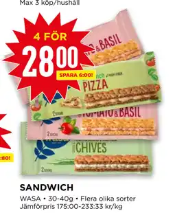 Willys SANDWICH erbjuda