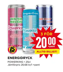 Willys ENERGIDRYCK erbjuda